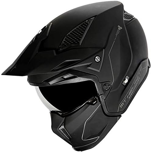 Helmet MT TR902XSV Streetfighter SV SOLID A1 SCHWARZ Matte GRÖssE M, Schwarz M