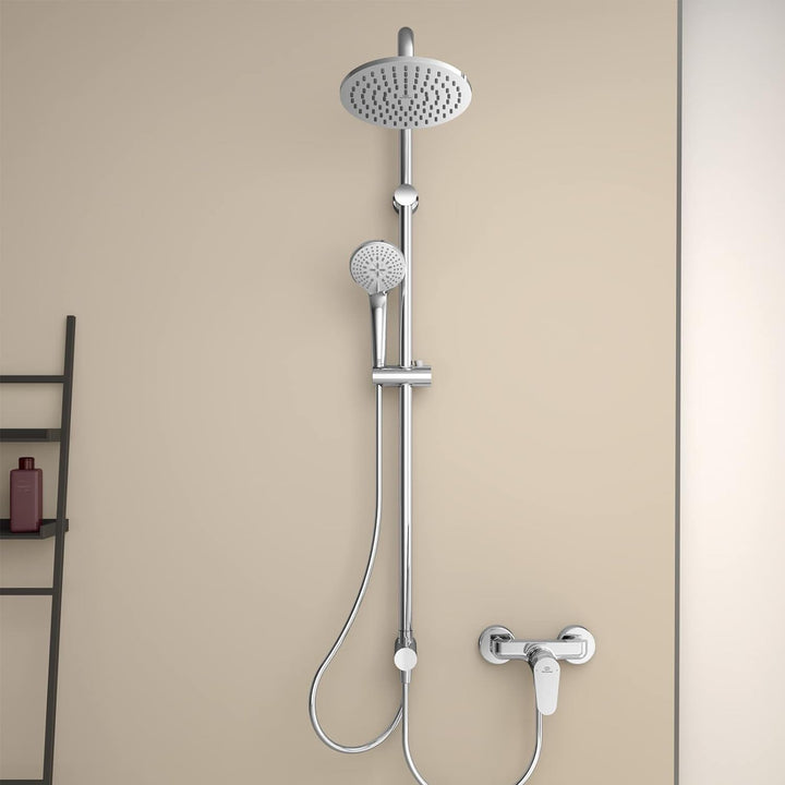 Ideal Standard A5691AA Idealrain Duschsystem Aufputz ohne Aufputz-Armatur 1050mm Chrom, ohne Aufputz