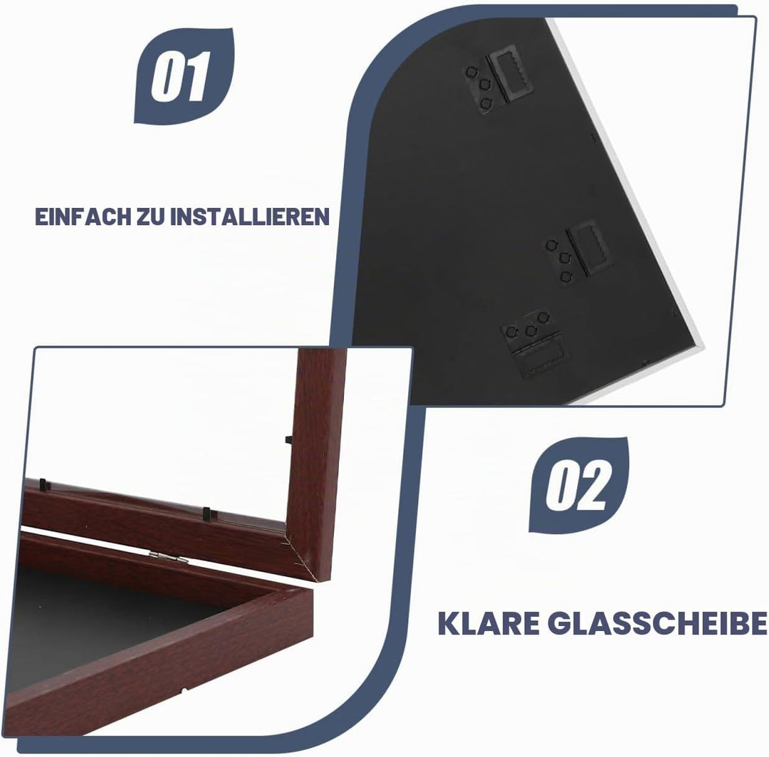 STOBAZA Holzrahmen für Basketball Trikotrahmen T-Shirt-Display Transparentes Sporttrikot-Display Sch