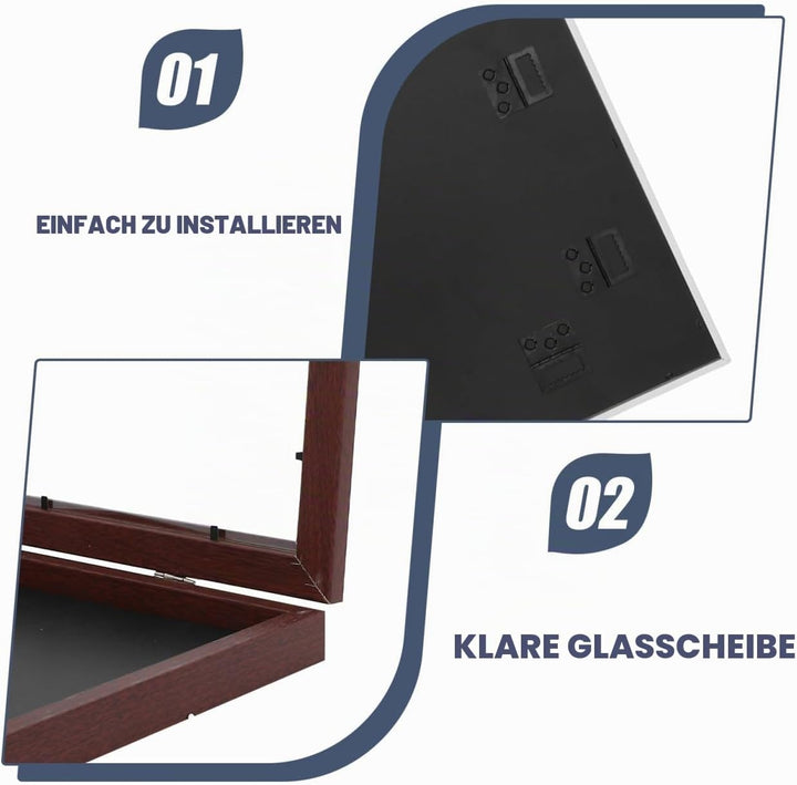 STOBAZA Holzrahmen für Basketball Trikotrahmen T-Shirt-Display Transparentes Sporttrikot-Display Sch