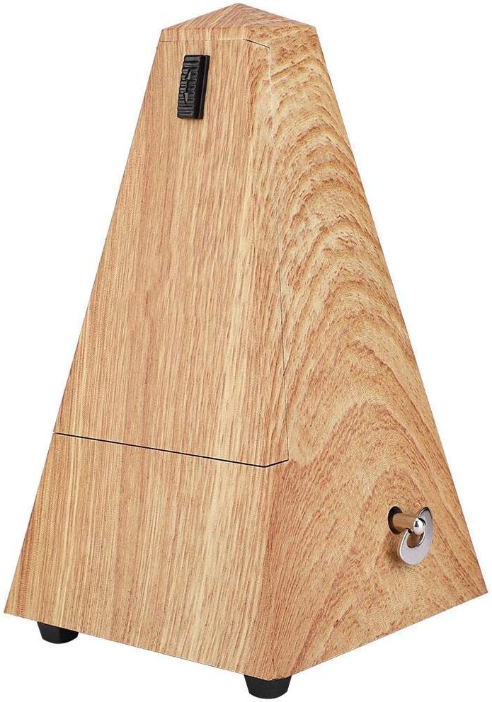 Mechanisches Metronom für Gitarre/Bass/Klavier/Violine,Pyramidenform Metronom mit Klingeltöne, Beat