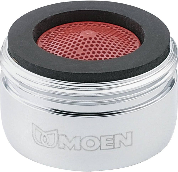 Moen 3919 2.2 GPM Male Thread Kitchen Faucet Aerator, Chrome, Pack of 1, Chrome