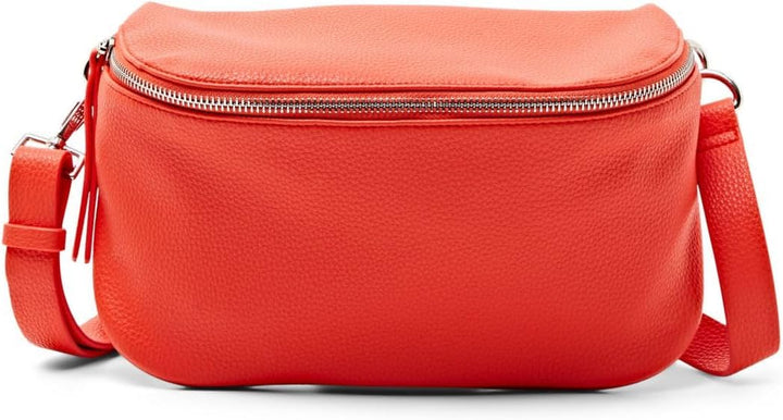 ESPRIT Umhängetasche aus veganem Leder Bright Orange, Bright Orange