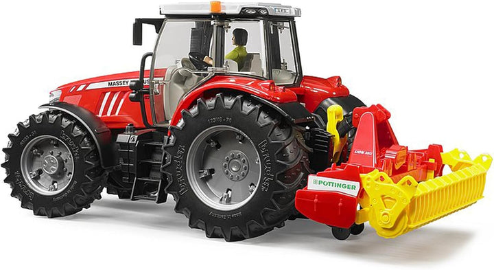 bruder 02346 - Pöttinger Lion 3002 Kreiselegge - 1:16 Traktor-Anhänger Spielzeug Bauernhof Landwirts
