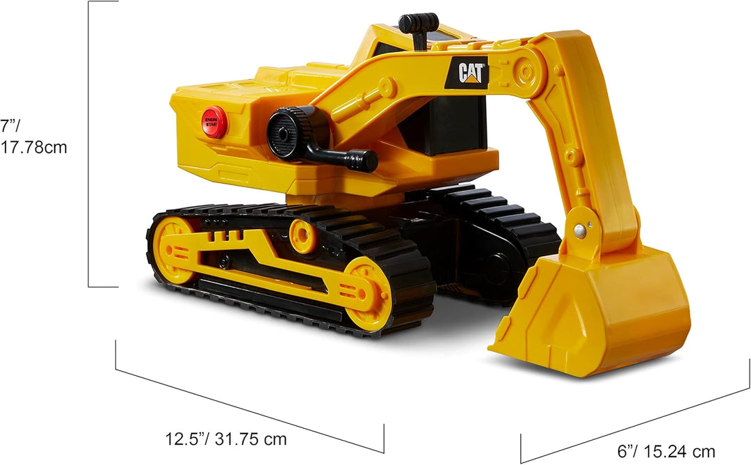 CatToysOfficial | Klassische Version Power Haulers Bagger Spielzeug | Echte Lichter & Geräusche, Bew