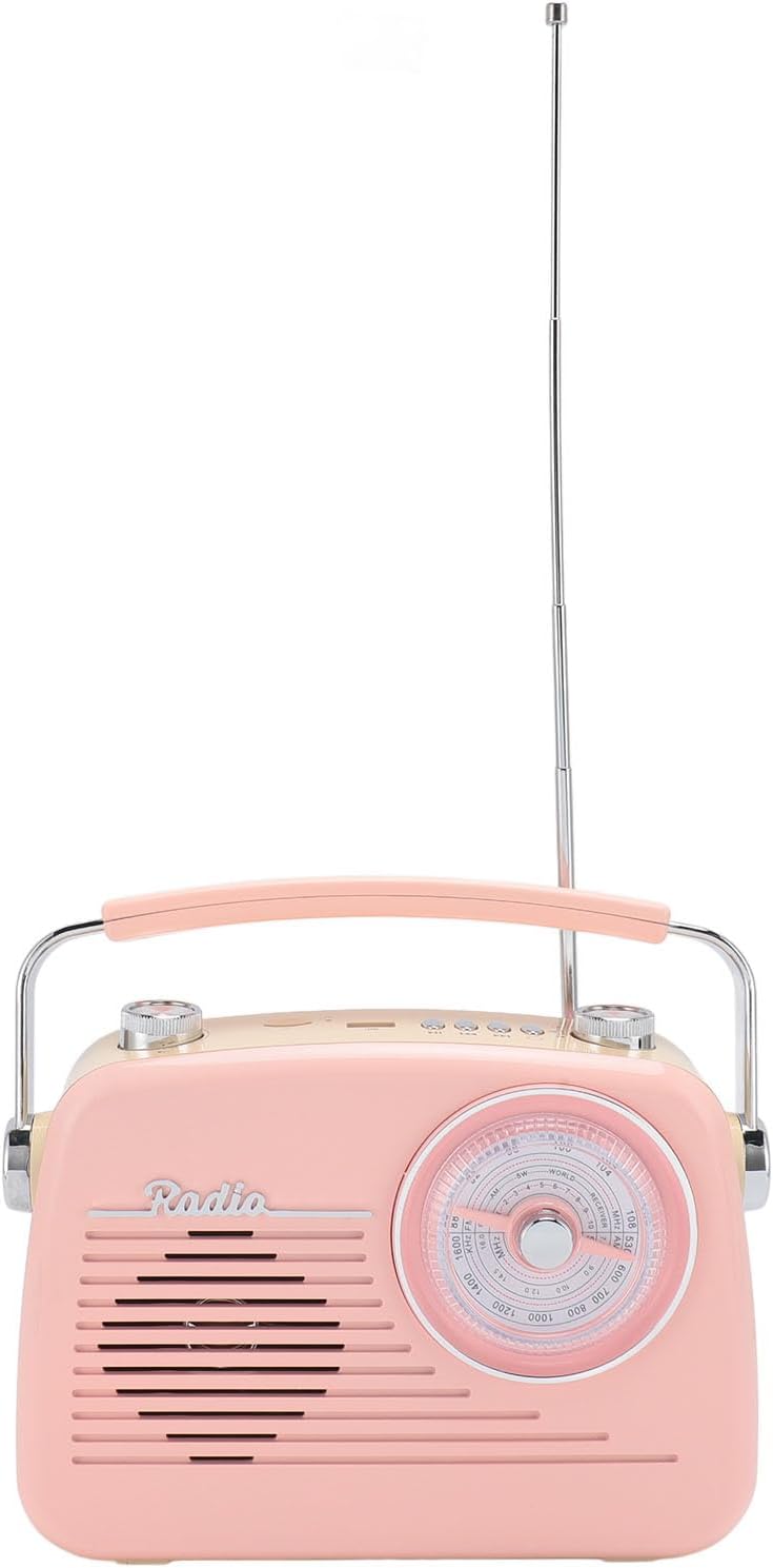 Lautsprecher, Tragbares Retro-Radio, Vielseitiges 5.0, USB, FM AM SW -Radio mit Teleskopantenne, für