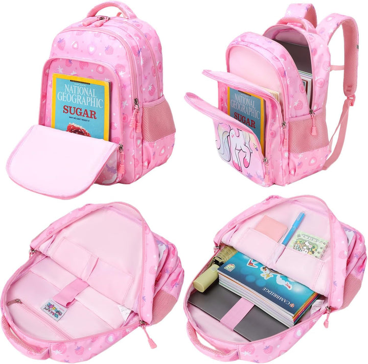 Jumpopack Schulrucksack Kinder Schultasche Schultaschen Einhorn Schulranzen Set Erdbeere Kinderrucks