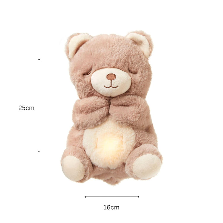 Nuby Mein Beruhigender Kuschelbär – Gute-Nacht-Kuscheltier – Musik- und Leuchtendes Baby-Nachtlicht