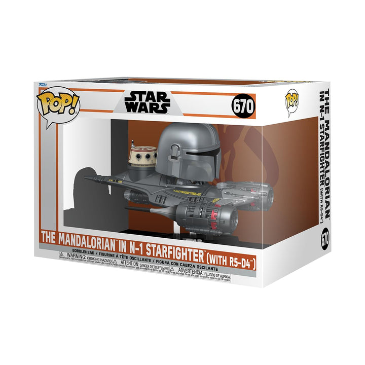 Funko Pop! Rides: Star Wars: The Mandalorian S9 - Mandalorian in N1 Starfighter - Vinyl-Sammelfigur