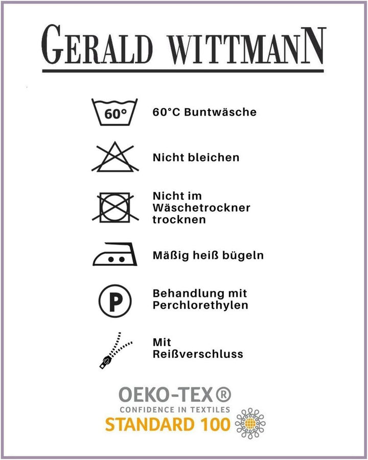 Gerald Wittmann Bettwäsche 140x200 cm + 70x90 cm, Mikrofaser, Kariert Grün Weiss Rot, Grün