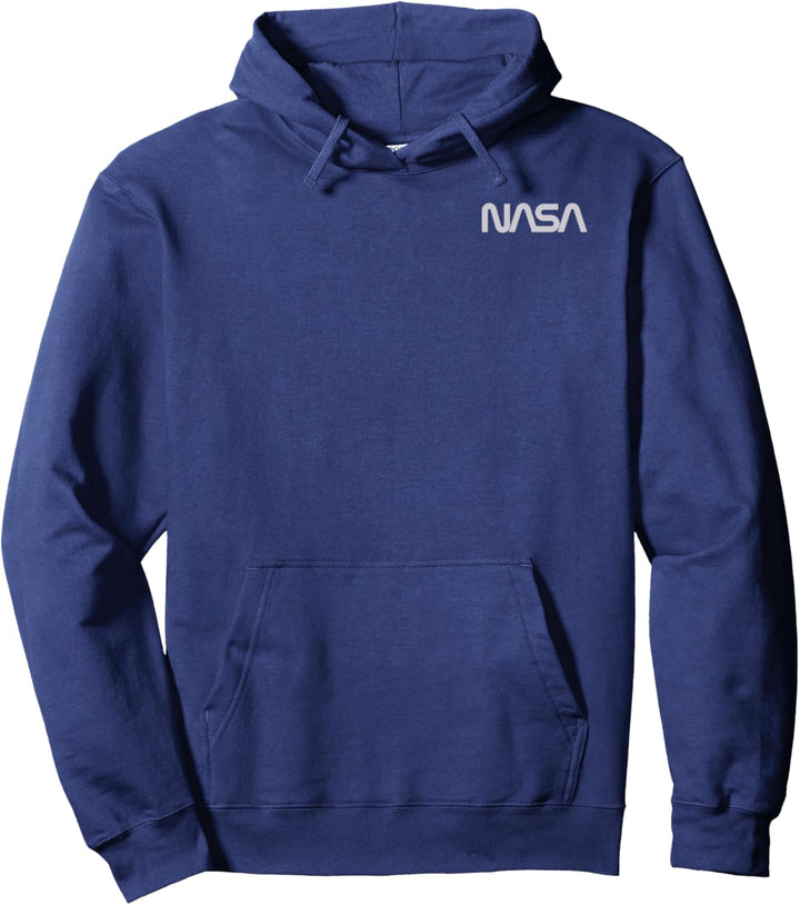 NASA Left Chest Simple Logo Pullover Hoodie