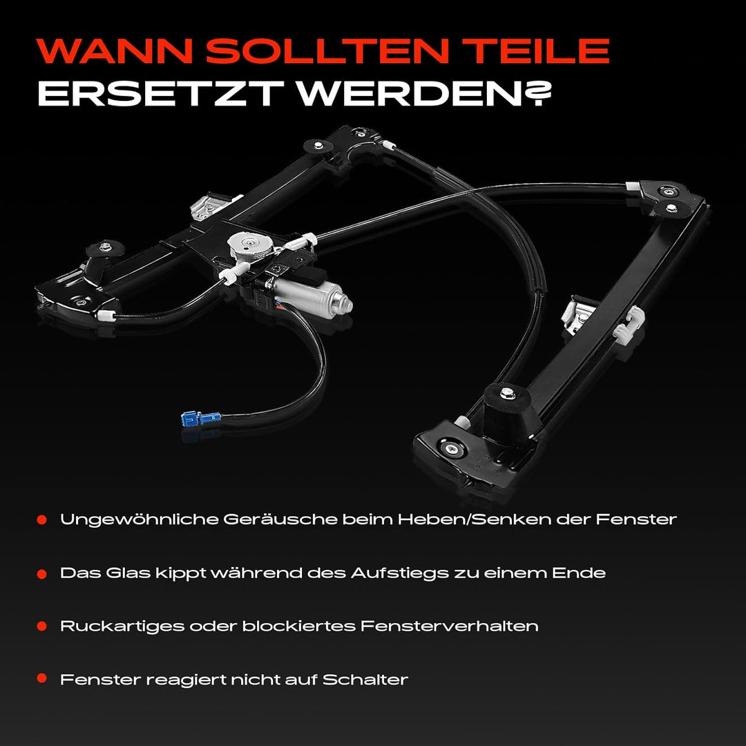 Frankberg Fensterheber Mit Motor Vorne Rechts Kompatibel mit Freelander LN L314 1.8L 2.0L 2.5L SUV 1