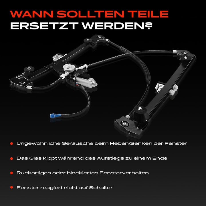 Frankberg Fensterheber Mit Motor Vorne Rechts Kompatibel mit Freelander LN L314 1.8L 2.0L 2.5L SUV 1
