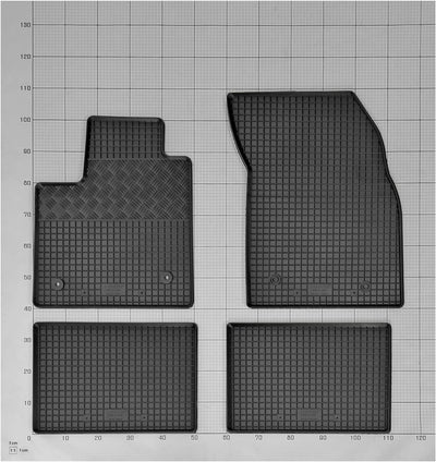 Stylisches Gummi- und Kofferraumwanne Set geeignet für Ford Focus Kombi Hybrid ab 2020 - Schützen un