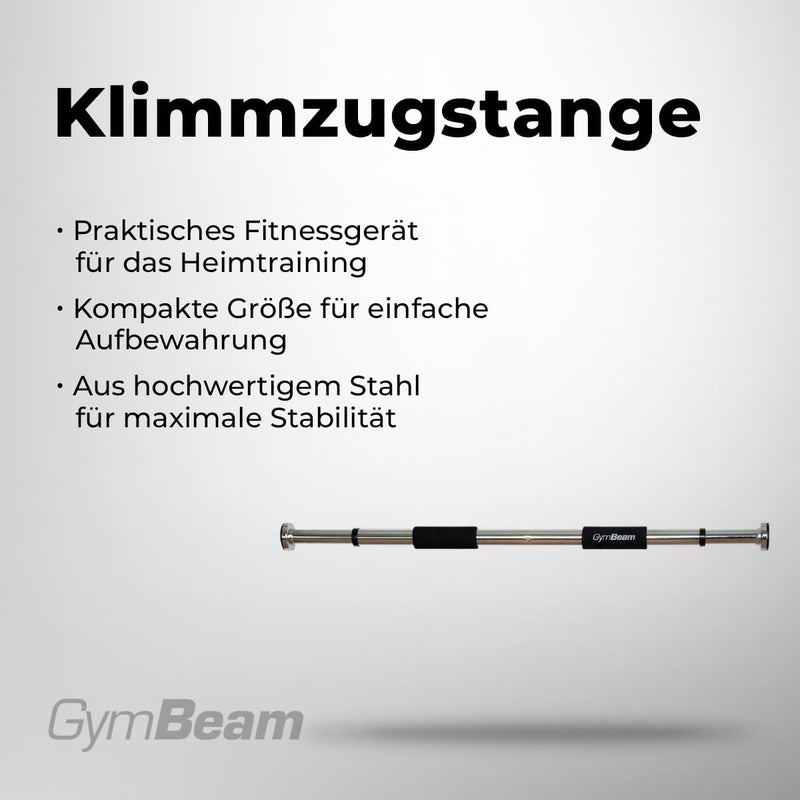 GymBeam Klimmzugstange für den Türrahmen - Praktische Pull Up-Bar, Fitness-Gerät aus hochwertigem St