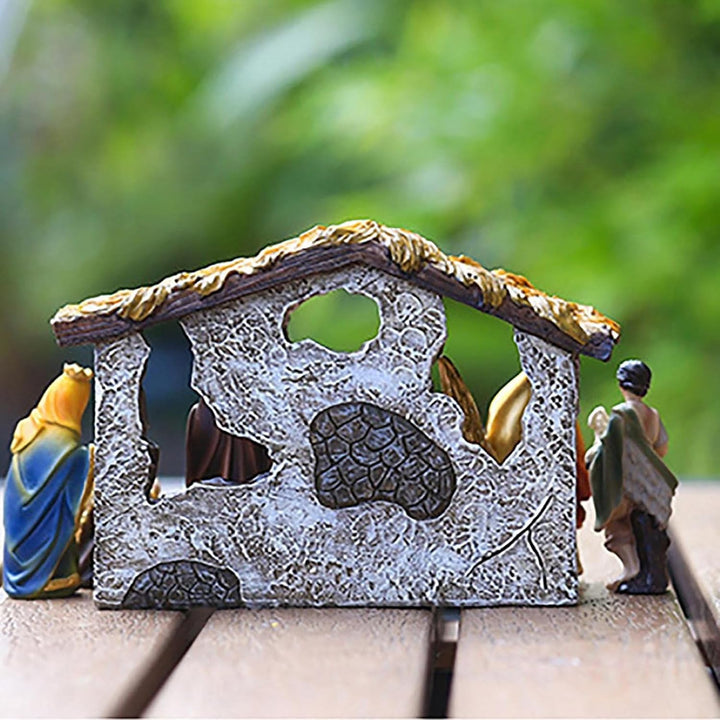 Generisch Christmas Nativity Set - Religious Holy Family Manger Scene, Christian Christmas Decoratio
