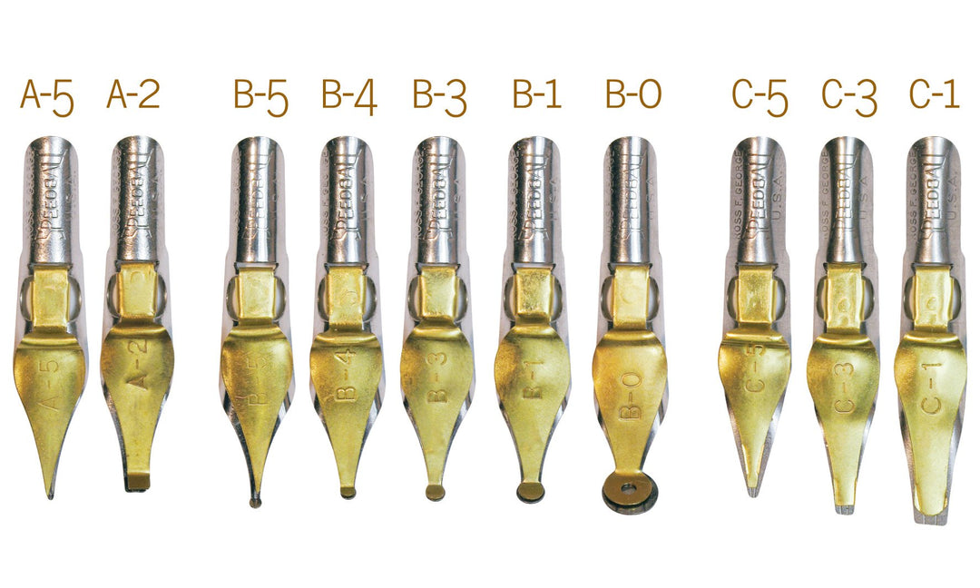 Speedball 30710 Schreibfedern, sortiert, 10 Stück