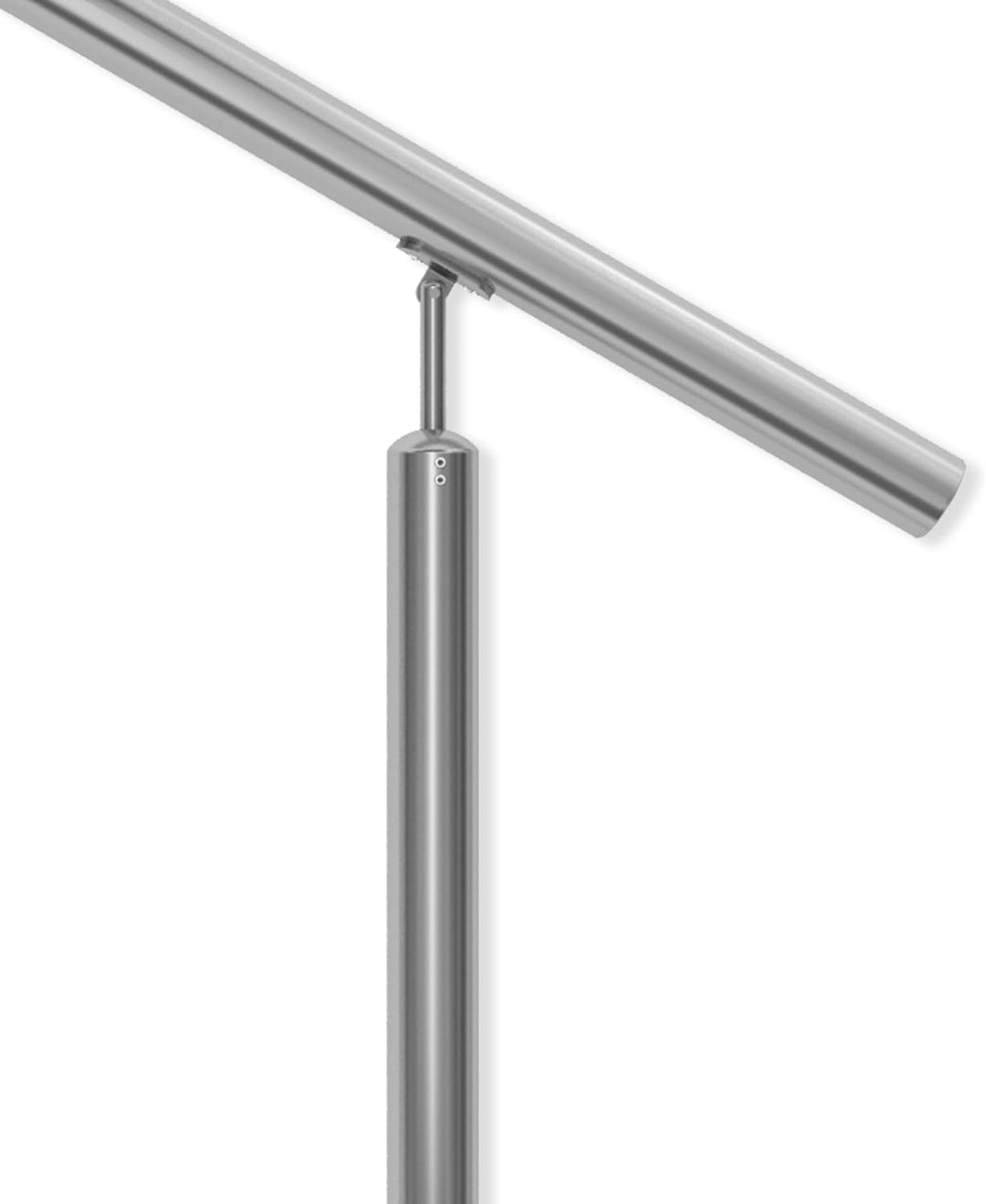 DOLLE Geländer Edelstahl Hauseingang aufgesetzte Montge 2 Pfosten Länge 150 cm Höhe 100 cm witterung