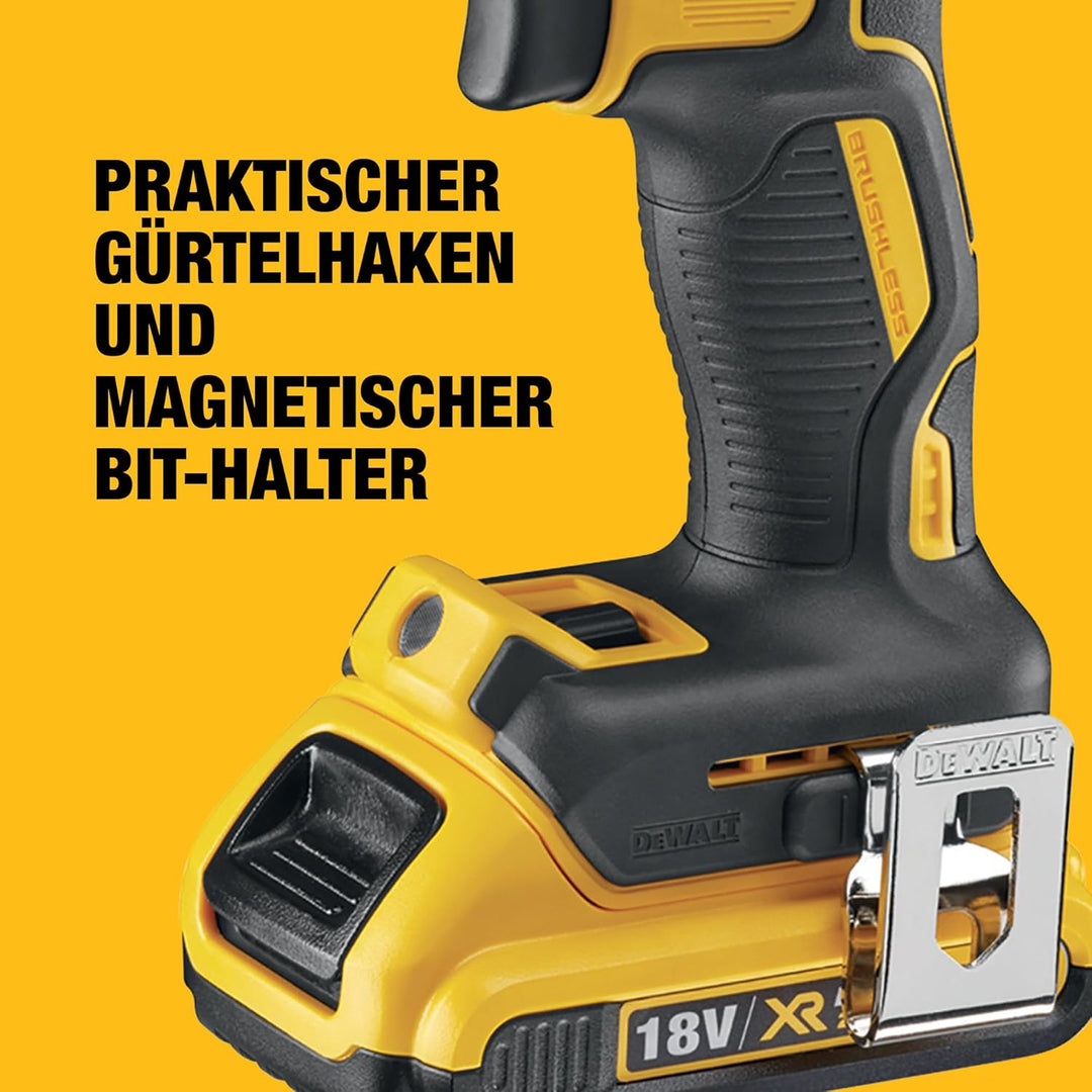 Dewalt 18 Volt Akku Schlagbohrschrauber DCD796D2 (Bürstenloser Motor, 2-Gang Vollmetallgetriebe, max