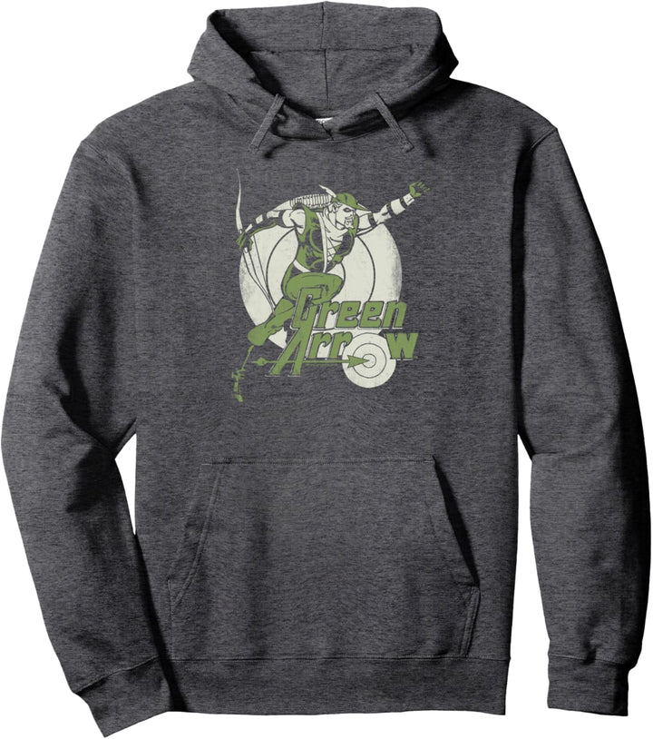Green Arrow Right on Target Pullover Hoodie