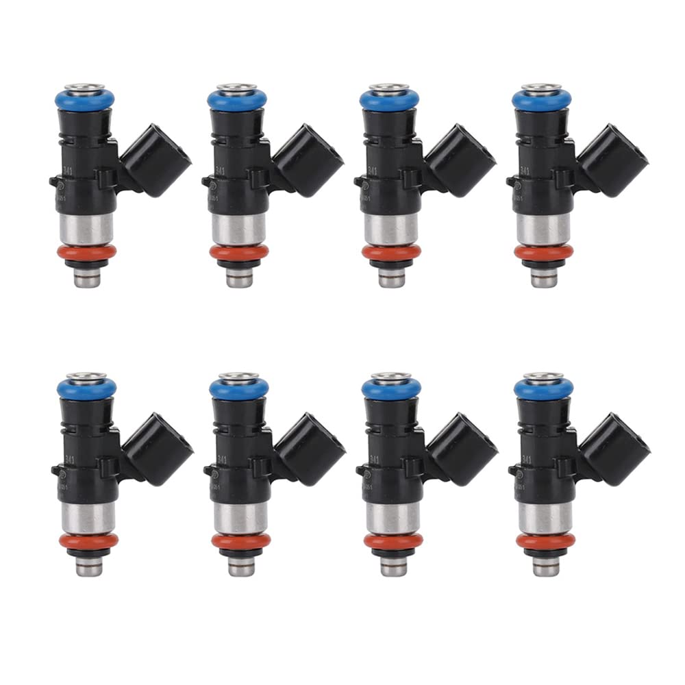 Riloer Ersatz-Motor-Einspritzdüsen, 8 Stück, kompatibel mit C-Hevrolet C-Amaro C-Orvette P-Ontiac G8