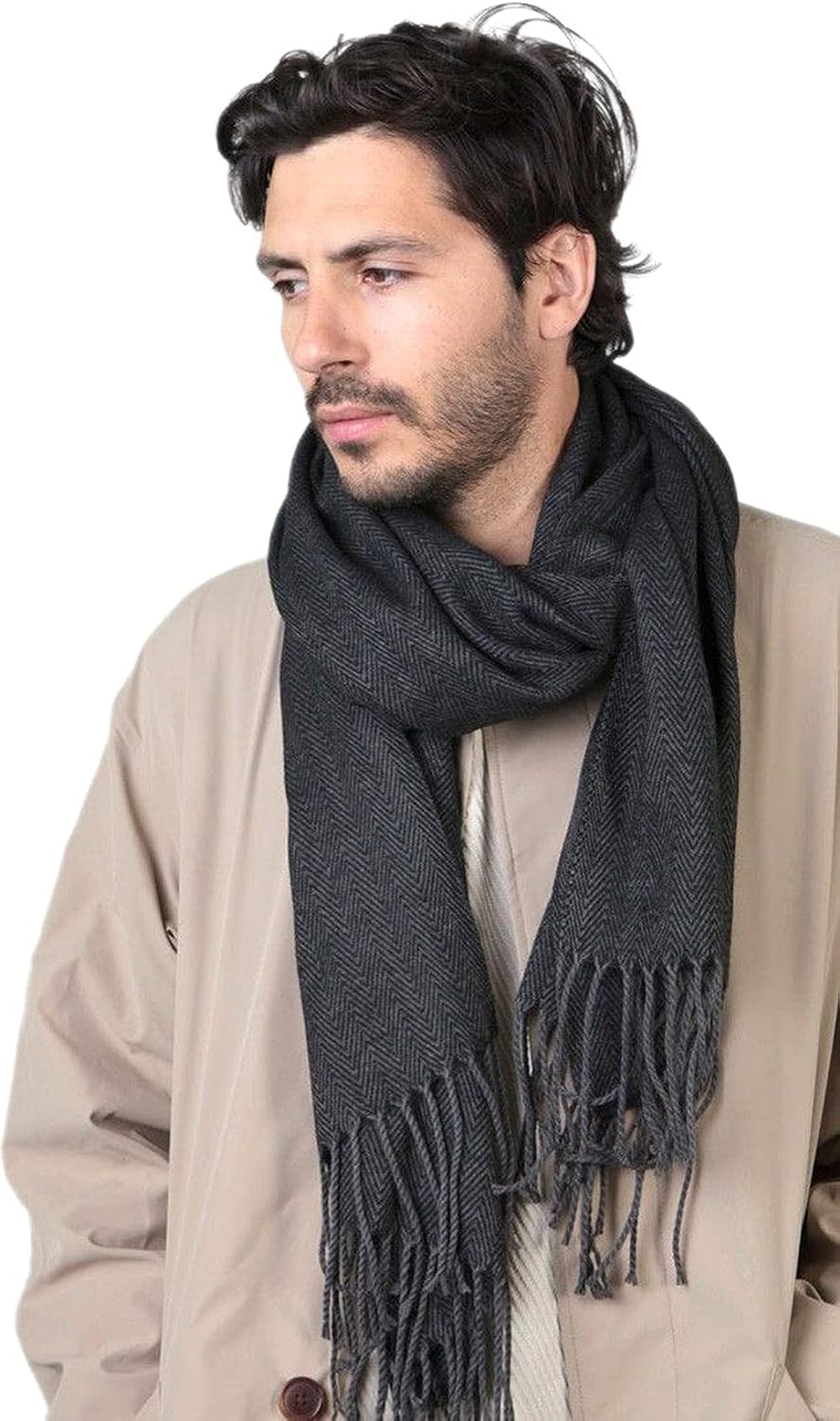 Barts Herren Soho Scarf Schal Einheitsgrösse Schwarz (Black 0001), Einheitsgrösse Schwarz (Black 000