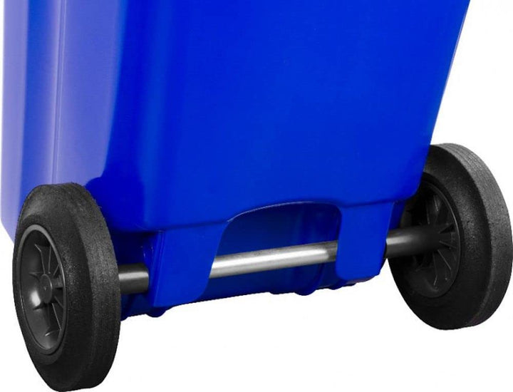 PROREGAL 2-Rad-Mülltonne MGB | HDPE-Kunststoff | HxBxT 94,5x48x54cm | Fassungsvermögen 120 Liter | B