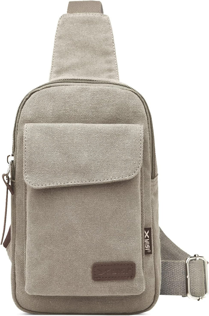 DORRISO Mode Herren Brusttasche Elegant Umhängetasche Reise Schultertasche Leichte Casual Urlaub Wan