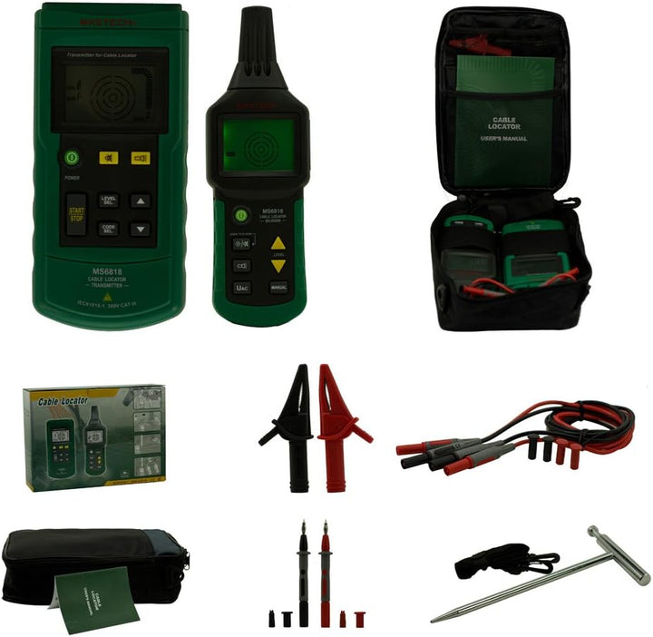 Mastech MS6818 Tragbare Profi Digital Leitungssuchgerät Kabelfinder Detektor