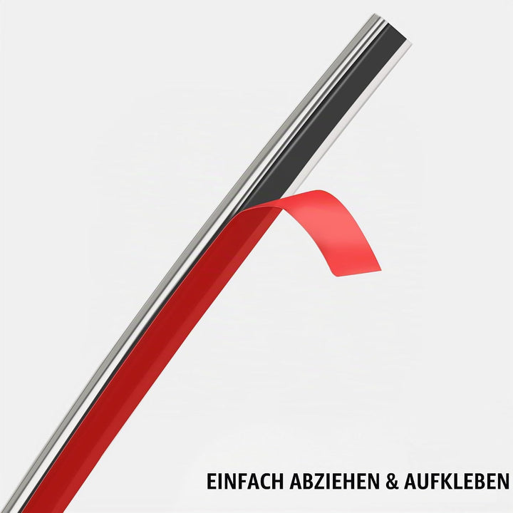 10m Silber Zierleiste, abziehen und aufkleben, flexible Spiegel, Wand, Decke, Boden, Schrank, Fliese