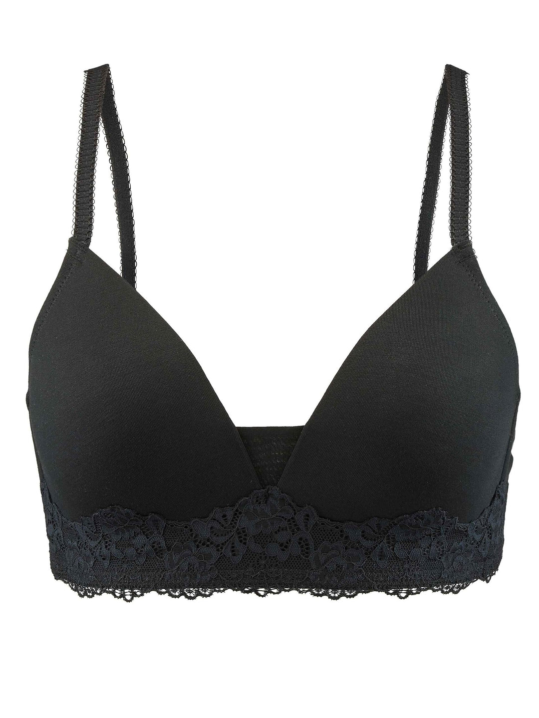 Nina von C. Romance Bügelloser Soft-BH Damen 85B Schwarz, 85B Schwarz