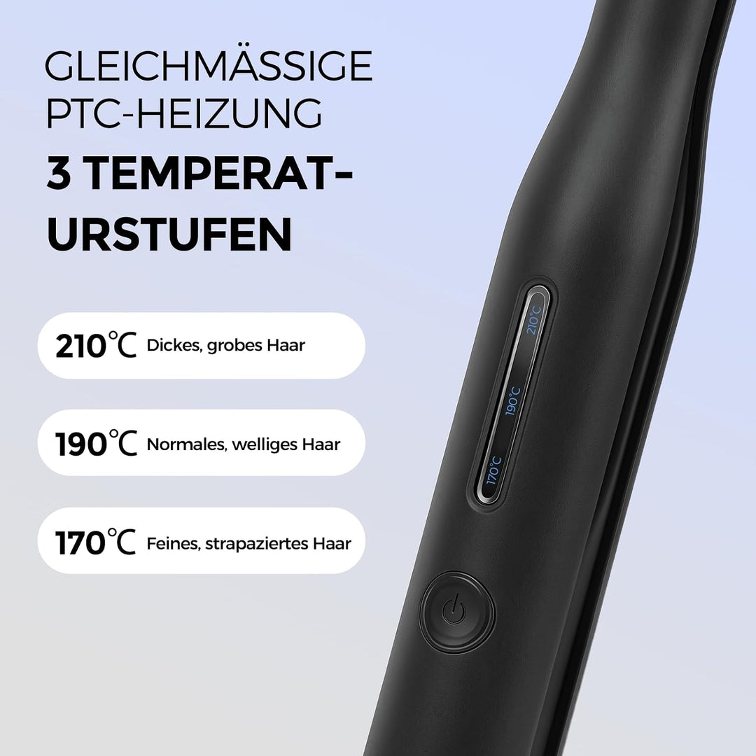 Mini Glätteisen 0,65 Zoll, 2-in-1 Glätte- und Lockeneisen Für kurzes Haar