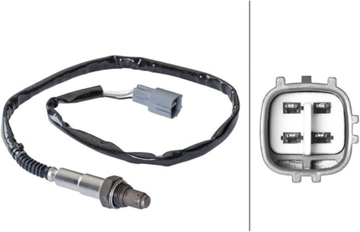 HELLA 6PA 358 103-051 Lambdasonde - 4-polig - Kabel: 660mm