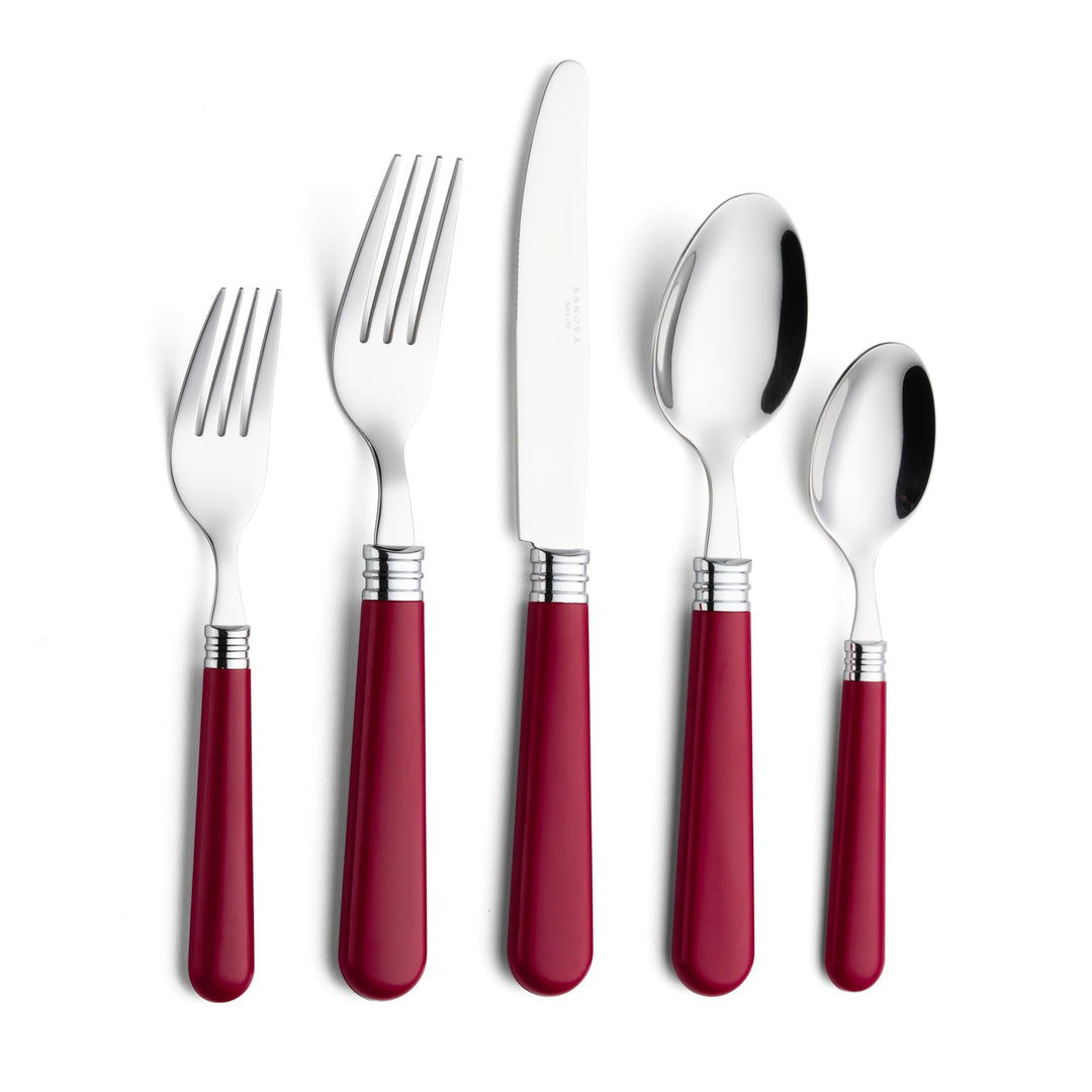 ANNOVA Besteckset, 20-teilig, Griff aus Edelstahl - 4 x Tafelmesser; 4 x Tafelgabeln; 4 x Salatgabel