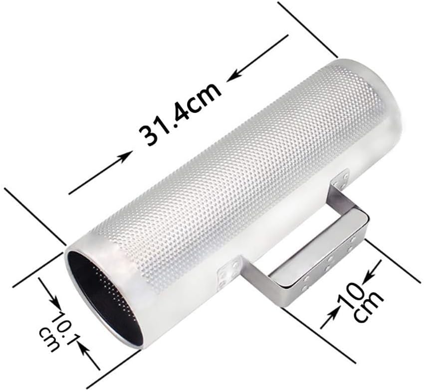 12" x 4" Edelstahl Guiro, Shaker Musikinstrument, Latin Percussion Instrument mit Schaber, Rhythmus