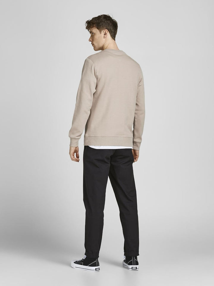 JACK &amp; JONES Herren Jjebasic Sweat Crew Neck Noos Sweatshirt M Beige (Crockery/Reg), M Beige (Crocke