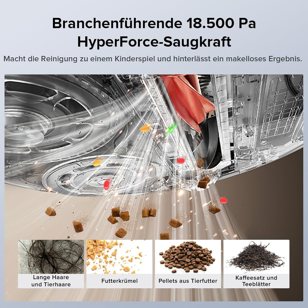 roborock Qrevo Edge S5A Saugroboter mit Wischfunktion,Dual Anti-Tangle-System,18.500Pa,FlexiArm Desi