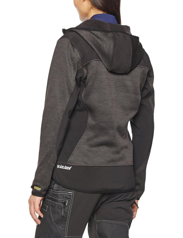 Blaklader 49312117 DAMEN-STRICKJACKE, Dunkelgrau / Schwarz, grootte M M Dunkelgrau/Schwarz, M Dunkel