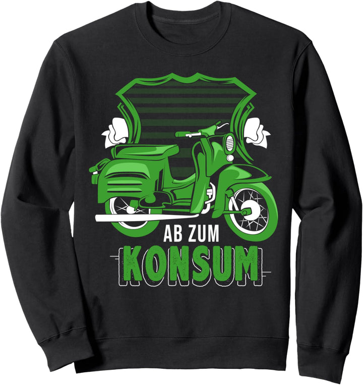Ostalgie Geschenke DDR Motorrad Schwalbenfahrer Sweatshirt