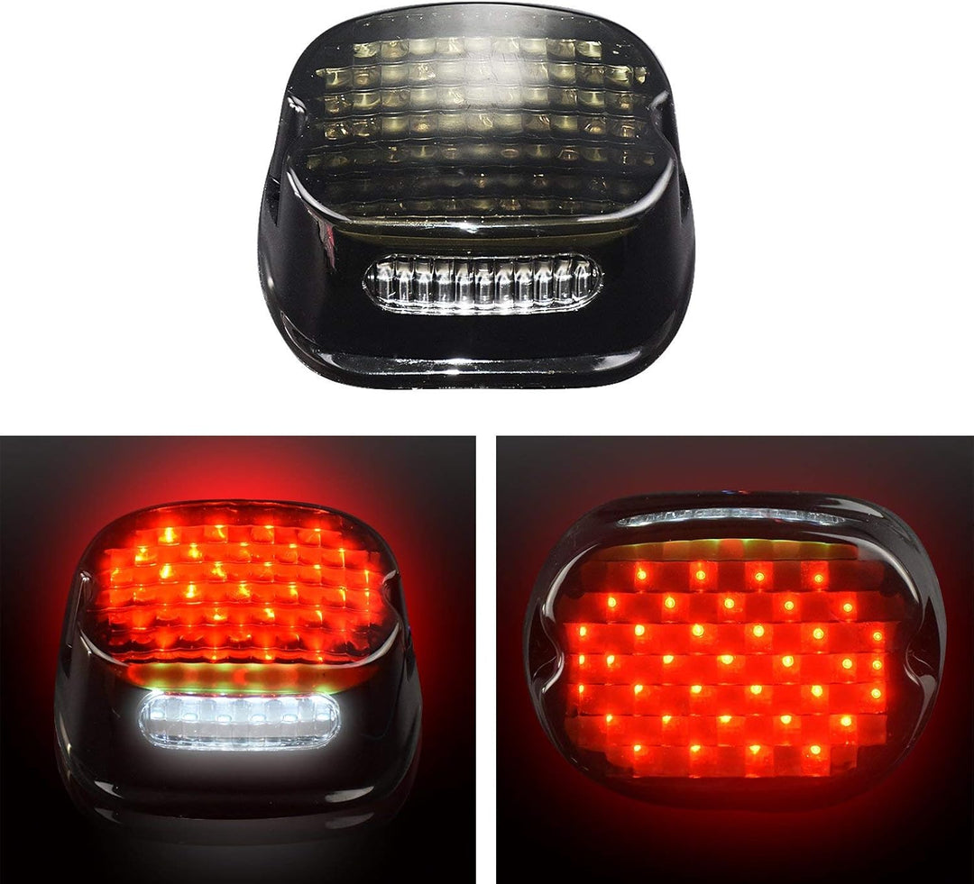 LED-Rücklicht-Bremslicht, niedriges Profil, rauchgrau, für Harley Dyna Electra Glide Street Glide Fa