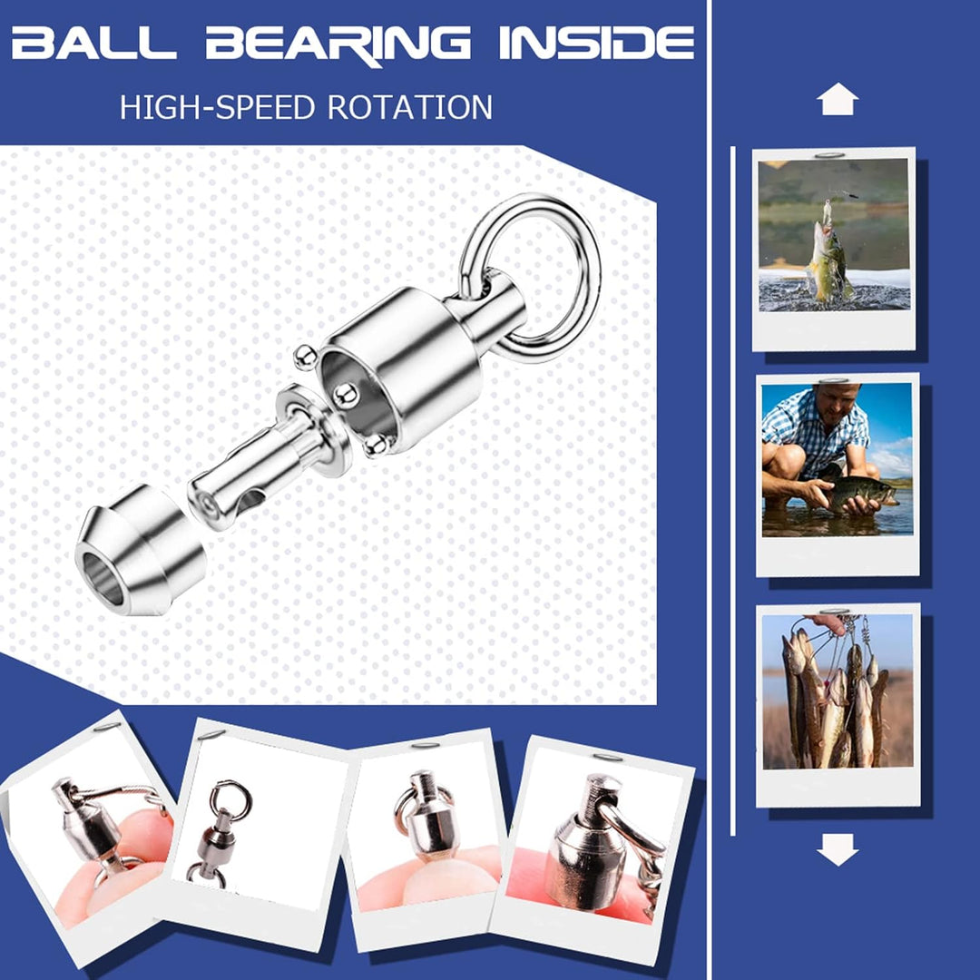 9Tong Kugellager Set Angeln Wirbel Snaps Rolling Kugellager Wirbel Angeln Snaps Lock Salzwasser Ange