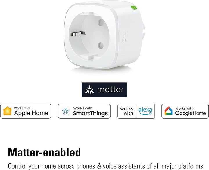 Eve Light Switch – Smarter Lichtschalter & Energy Matter – Smarte Steckdose Eve Light Switch Bundle