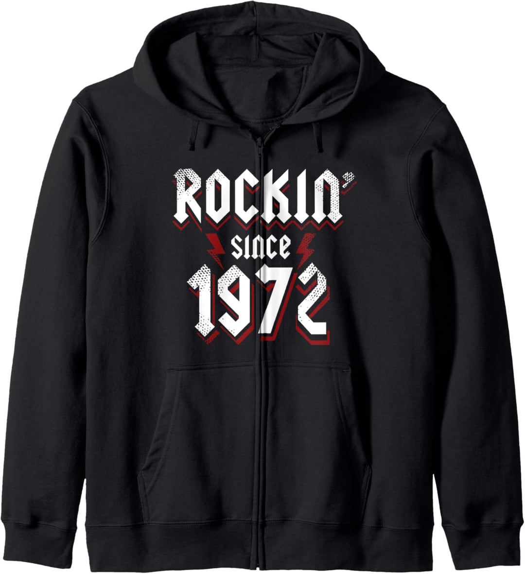 Rockin Since 1972 51 Jahre alte Rockmusik 51. Geburtstag Kapuzenjacke