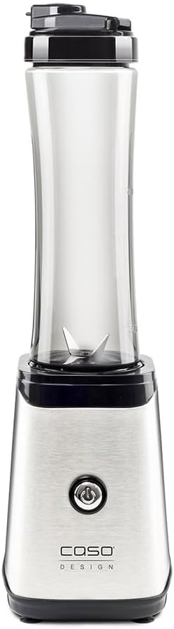 CASO B350 Single-Serve, Mini Smoothie Mixer mit Mix- und Trinkbehälter in einem, Edelstahlgehäuse, c