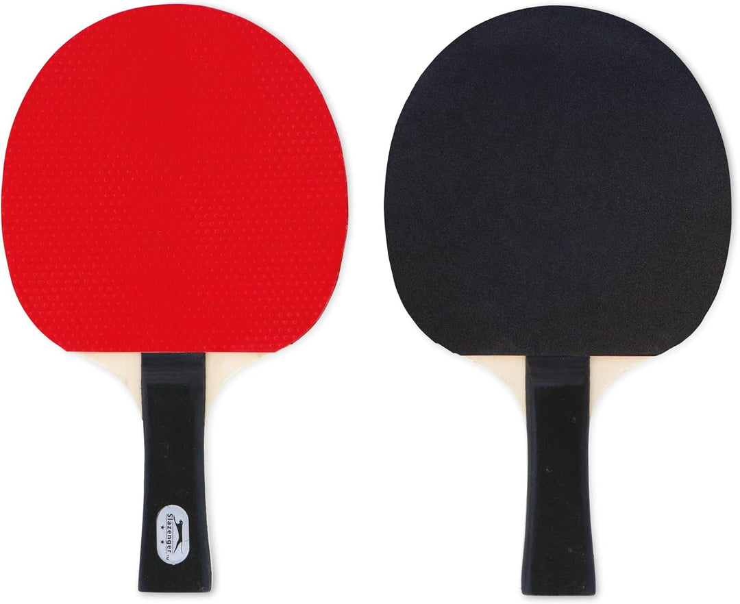 Slazenger Tischtennis Set - 15 Teilig - 4 Tischtennisschläger, 10 Tischtennisbälle und 1 Tragetasche