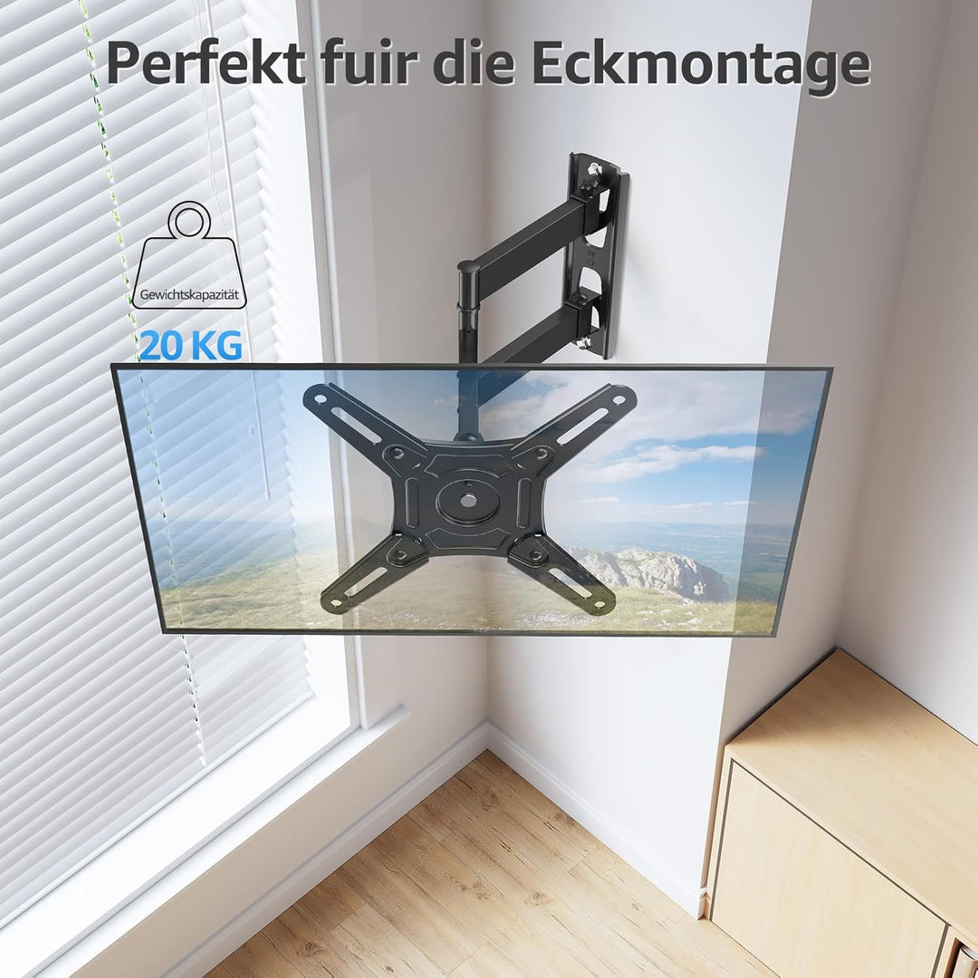 MOUNTUP TV Wandhalterung für 14-42 Zoll LED, LCD, OLED Fernseher oder Monitor, Schwenkbar und um 180
