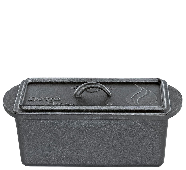 Küchenprofi Dutch Oven BBQ, Gusseisen, Gebrauchsfertig vorbehandelt, Gusstopf in Kastenform, Mit Dec