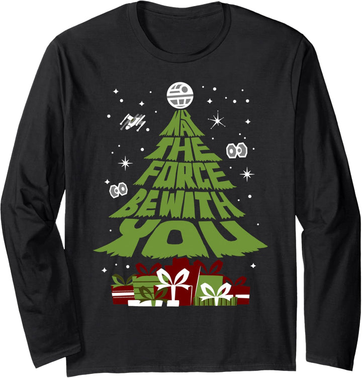 Star Wars Möge Die Macht Mit Dir Sein Weihnachtsbaum Langarmshirt