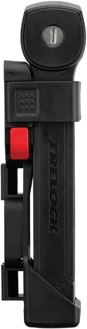 TRELOCK Faltschloss FS 380/85 TRIGO, 85 cm lang, inkl. X-Press-Halter, Sicherheitsstufe 9, Mit 2 Sch