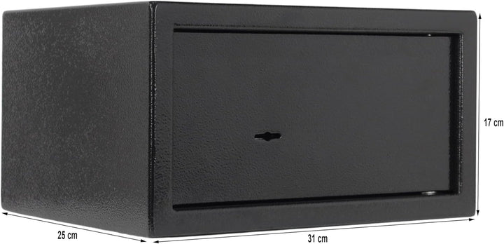 Möbeltresor Safe Tresor Geldschrank Wandtresor Wandsafe Schlüssel Wertsachen S2 - schwarz M Schwarz,